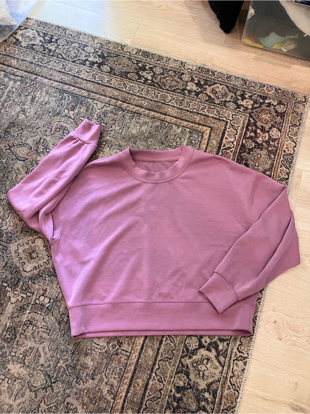 lululemon oversized cropped crew Softstreme